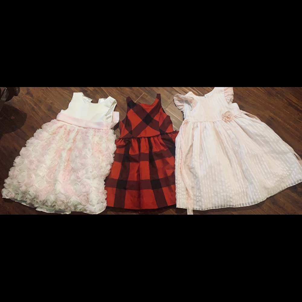 3 Beautiful size 6 girls dresses